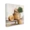Stupell Industries Traditional Whicker Baskets Stacked Still Life Painting Canvas Wall Art